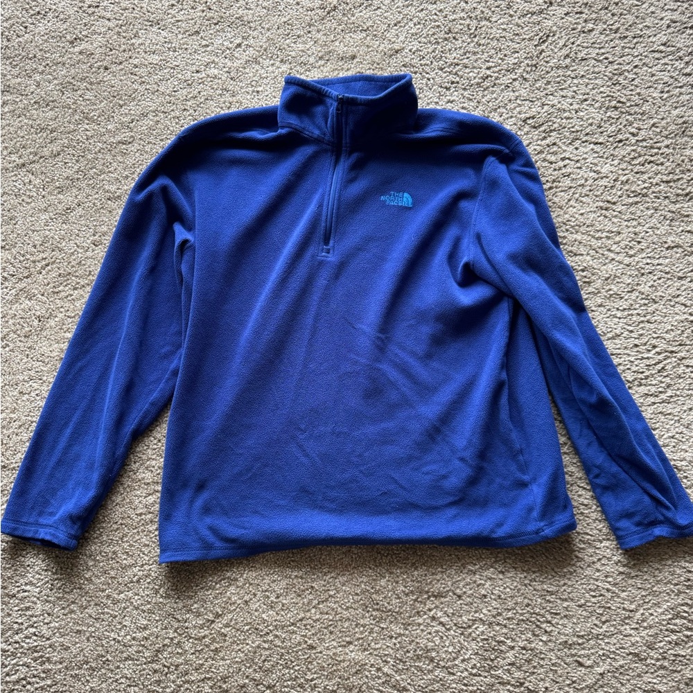 The North Face Blue Zip Up Sweater